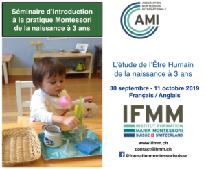 Flyer IFMM formation Montessori 0-3 ans