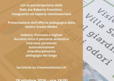 Présentation du collège Montessori La Casa di Irma Bedano (Tessin)